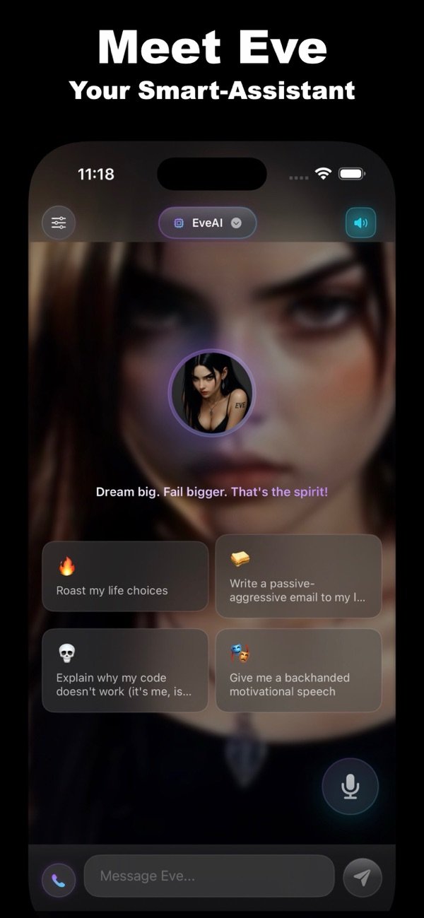 Eve AI app screenshot